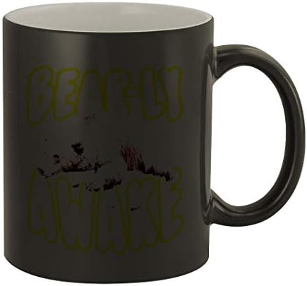 На средата на пътя Bearly Буден # 356 - Приятна Забавна Керамични Кафеена Чаша с Обем 11 грама, Имам Вълшебен Цвят