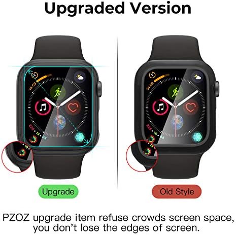 pzoz Съвместим с Apple Watch серия SE2 /6/5 /4 / SE 40 мм, Калъф с Защитно Фолио за екрана, Аксесоари, Тънка Защита,