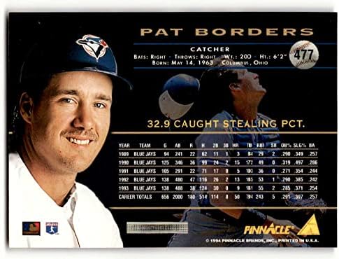 1994 Бейзболна картичка Pinnacle 477 Пат Бордерс , Ню Йорк