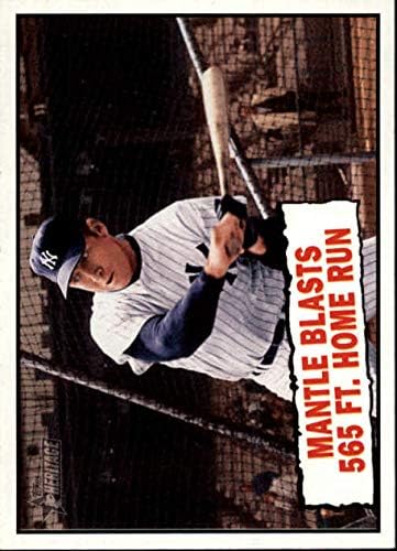 2010 Бейзболна картичка Topps Heritage 406 Мики Мэнтл Ню Йорк Янкис БТ MLB NM-MT
