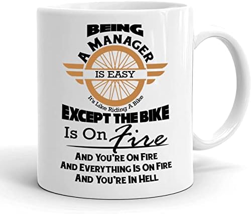 Забавна кафеена чаша - да Бъде мениджър, Лесно, Това е Като да се Вози На мотор?Чаша за колеги И приятели на Чаша За