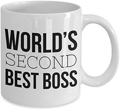 Втората най-добра кафеена чаша за шеф в света – Чаша за най-смешните вицове за 2–ро ръководител Work Manager - Най –
