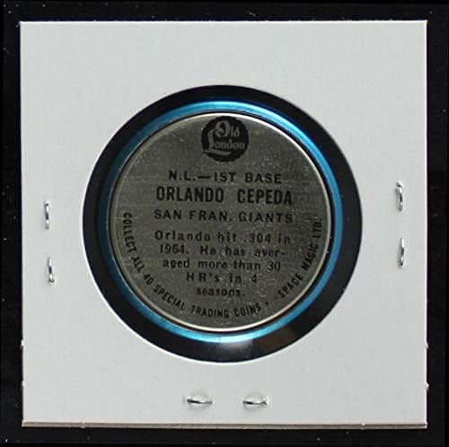 Старите лондон монети 1965 г. Орландо Сепеда Сан Франциско Джайентс (Бейзболна картичка) EX Джайентс