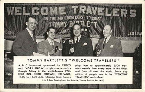 Tommy Bartlet's Welcome Travellers в Чикаго, Илинойс, Оригиналната реколта картичка