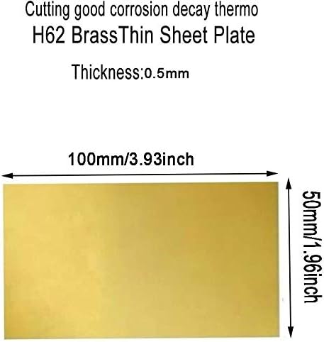 Z Създаване на дизайн месингова табела H62 от латунного тънък метален лист с Дебелина ролка фолио 0. 5 мм, 4 бр. Метални