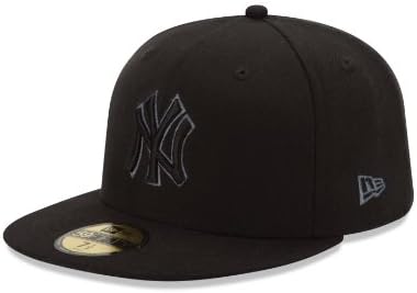 Бейзболна шапка MLB Ню Йорк Янкис Черно и Сиво 59-инчов Приталенная шапка