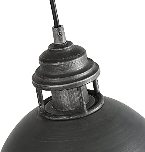 Окачен лампата за Вход на БАРАКАТА със зъбци на върха, Промишлен Окачен лампа от Матирано Сребро за Кухненския Остров,