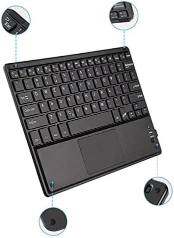 Клавиатурата на BoxWave, съвместима с Samsung Galaxy S20 5G (Клавиатура от BoxWave) - Bluetooth клавиатура SlimKeys с