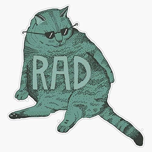 Rad Cat Vinyl Водоустойчив Стикер Стикер На Колата Лаптоп Стена Прозорец Броня Стикер 5