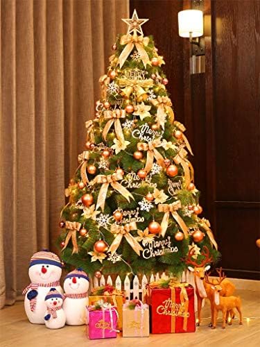 Домашна Коледна елха Изкуствена Коледна елха с метална опора Лесно се монтира Премия 4,92 Фута (1,5 м) за Празнична украса Подарък на коледната елха в хола (Размер: 1,5 м/4