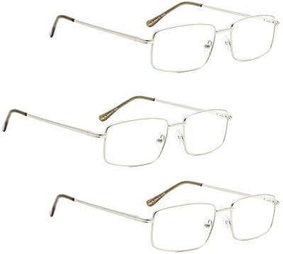 LUR 7 Опаковки очила за четене без рамки + 3 опаковки на метални очила за четене (общо 10 двойки ридеров + 2,25)