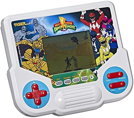 Електронна видео игра Tiger Electronics Mighty Morphin Power Rangers с жидкокристаллическим дисплей, ретро версия, Преносима