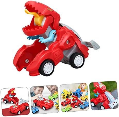 Toyvian трансформиращ растежен Динозавър Mater Играчки от Cars Детска играчка Инженеринг кола от форми Abs Червен Дете