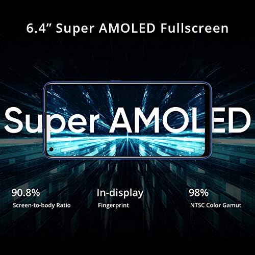 Realme 7 Pro Blue Mirror, 6,4 на цял екран AMOLED дисплей, Четырехъядерная камера, Батерия 4500 mah със зареждането на