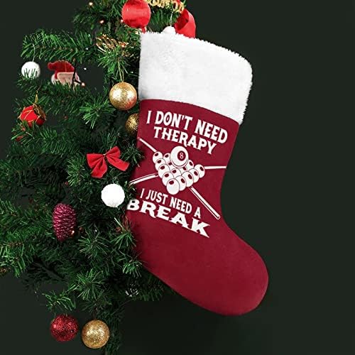 Билярд Коледен Отглеждане Окачени Чорапи С Принтом Коледно Дърво Украса За Камината