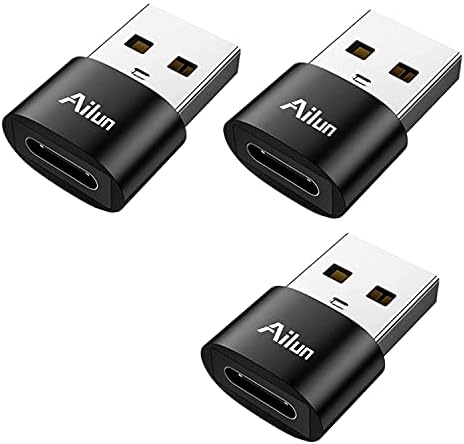 Кабел Ailun USB C-USB C 10 фута 3 опаковки high-performance 60 W 3A За зареждане на устройства с USB Type C и USB адаптер