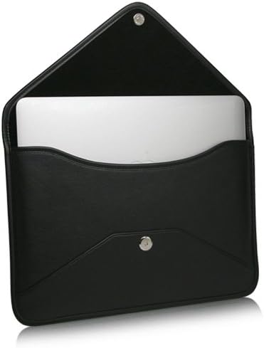 Калъф BoxWave, който е съвместим с LG Грам 14 (14Z90P) (Case by BoxWave) - Луксозни кожена чанта-месинджър, дизайн своята