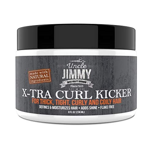 Uncle Jimmy X-TRA Curl-Kicker За Гъста, Къдрава, Завитых, Тугих, Къдрава и Къдрава коса 8 унции (V072)