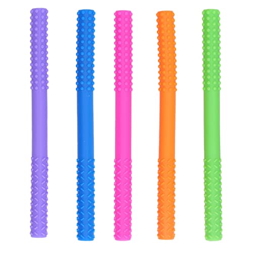 Играчки за никнене на млечни зъби, които намаляват Тревожно Стрес, Детски Щеки за никнене на млечни зъби, Кухи, 5 бр.