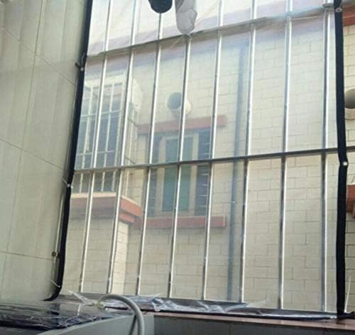 AOHMG Брезент Сверхпрочный Водоустойчив с Люверсами, Балконный Тента за растенията, Непромокаемая Плат, Прозрачен Външен