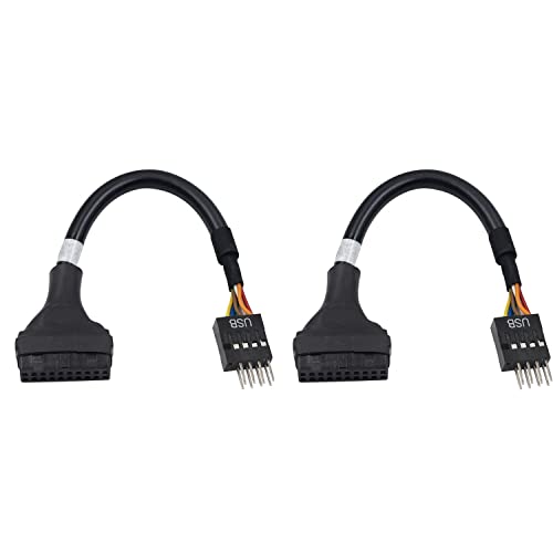 Duttek USB 3.0 за свързване към USB 2.0 кабел-адаптер за дънната платка USB 3.0, USB 2.0, 19-пинов конектор USB3.0 за