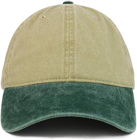 Неструктурированная бейзболна шапка Armycrew XXL Оверсайз Голям Размер От Промит Памук, Боядисана в Пигмента