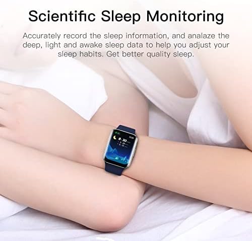 Умен часовник Kumi 1.69 за телефони Android с температура, честота на сърдечния ритъм, сърдечната на съдържанието на кислород в кръвта, 19 спортни режими и водоустойчив тра?