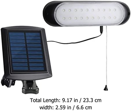 Uonlytech Открит Удължаване на Веригата на Слънчева светлина с Кабел LED Слънчев Окачен Лампа за Гараж-Работилница на