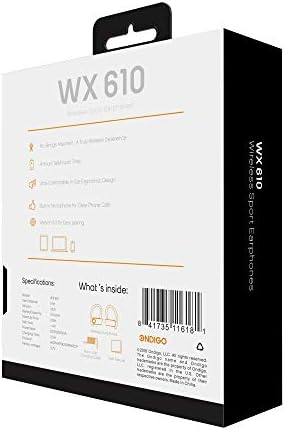 Ondigo WX610 Безжични Bluetooth слушалки с микрофон | Водоустойчиви Спортни слушалки със защита от изпотяване, Слушалки