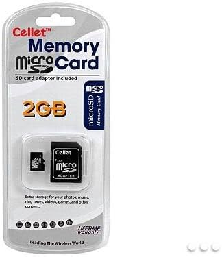 Карта памет Cellet microSD 2 GB за таен телефон LG KF750 с адаптер за SD карта.