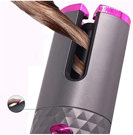 Безжична Автоматична Въртяща се Керамична Плойка за коса Vogue, USB Акумулаторна Автоматична Плойка маша с led дисплей