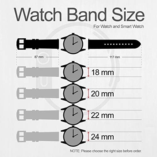 CA0638 Кожен и Силиконов Ремък за умни часовници с Шарени Пиле Часовник Smartwatch Размер на Смарт часа (22 мм)