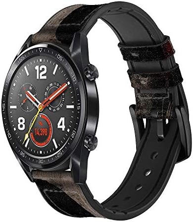 CA0796 Боксовия Кожен и Силиконов Ремък за Смарт часовник Каишка Часовник Smartwatch Размер на Смарт часа (22 мм)