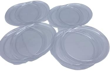 Пластмасови чинии - Прозрачна, 8-каратные. Packie