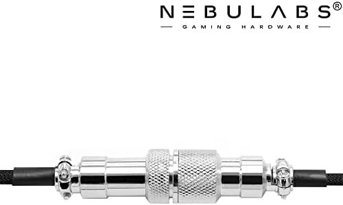 5-крак кабел за клавиатура Nebulabs, Механичен кабел Aviator, Classic за игри за PC, Спирален кабел USB-C, индивидуален