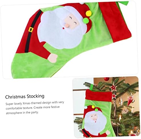BESPORTBLE 1 бр. Коледен Отглеждане Подарък Чанта Санта Чорапи Украшение на Дядо коледа Дядо Коледа Декорация на Чанта