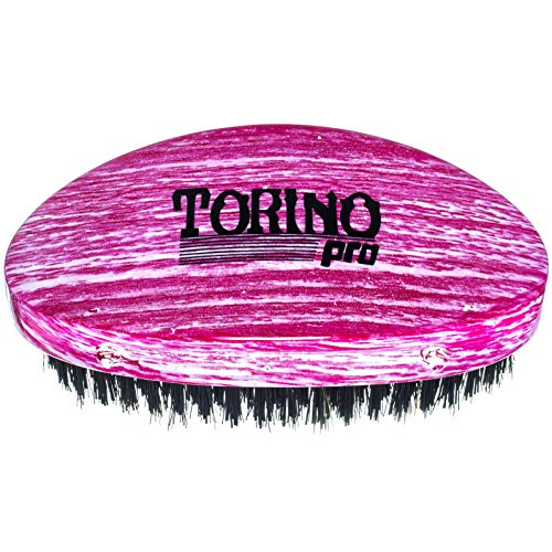Torino Pro Wave Brushes От Brush King 27 - Четка със средна твърдост с извити длан - чудесно за волнистости - За 360