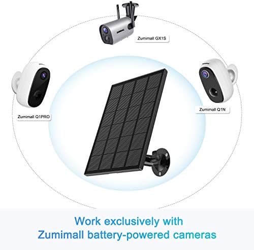 Безжични Външни камери за сигурност 2K, със слънчев панел на 360 ° PTZZUMIMALL, Съвместима с уличната Безжична камера