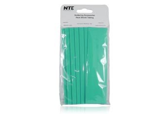 Свиване тръба NTE Electronics 47-21006-G, Тонкостенная, коефициент на свиване 2: 1, диаметър 1 , дължина-6, зелената
