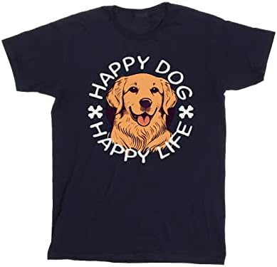 Мъжки t-shirt Happy Happy Dog Life с домашни любимци, Черна XXXX-Голям