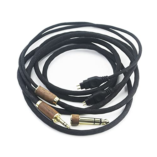 Аудио кабел NewFantasia Upgrade 6N OCC с меден Посеребренным тъкани кабел, съвместим със слушалки Sennheiser HD650, HD600,