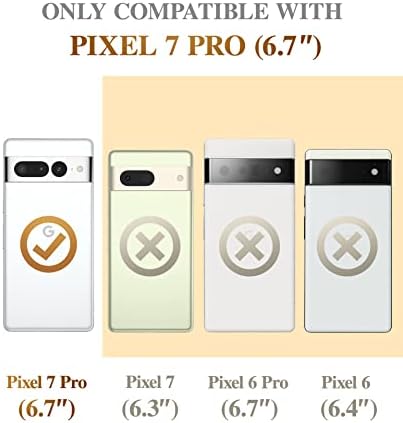 Комплект GVIEWIN Marble Пакет - Съвместим с калъф Google Pixel 7 Pro + мрамор каишка за мобилен телефон (пясъчно кафяв)