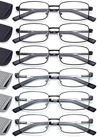 ВИСОКОКАЧЕСТВЕНИ мъжки слънчеви очила за четене, гъвкави ридеры от неръждаема стомана с меки сгради, прозрачни лещи,