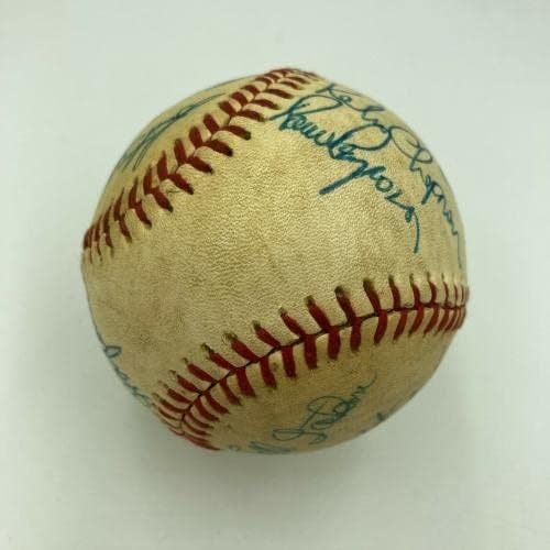 1985 Отборът на Ню Йорк Метс Подписа договор с Гари Картър от Националната лига бейзбол JSA COA - Бейзболни топки с автографи