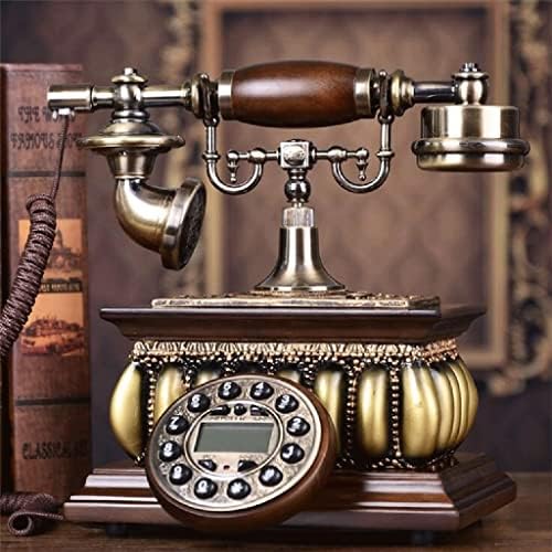 Ретро Телефон WYFDP, Стара Ретро телефон, Тенис на Кабелната Стационарен телефон с дисплей id На обаждащия се за Домашния офис, Хотел (Цвят: Кожено въже)