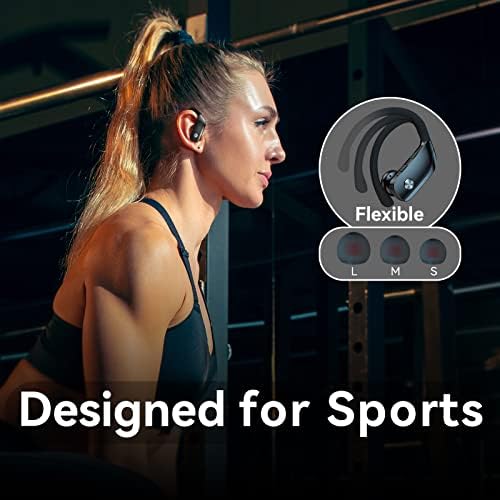 FK Търговия Безжични слушалки за Nokia 5.3 Bluetooth Слушалки 48 часа възпроизвеждане на Спортни Слушалки с led дисплей