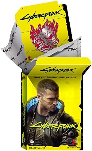 Эмалированная жени JINX Cyberpunk 2077 Blind Box (ЕДНО Тайнствено жени) за поставяне на раници, чанти и калъфи за книги,