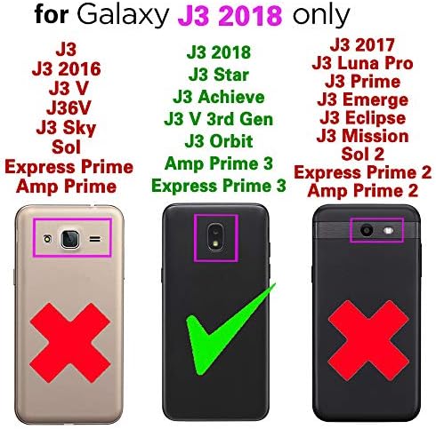 Съвместим с Samsung Galaxy J3 Orbit J 3 Star 2018 3J за Носене в чантата си за постигане на Целта, каишка за китката,