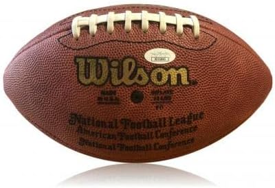Маршал Фолк Подписа Автентичен Автограф на Футбол NFL JSA COA Овни Colts La - Футболни топки С Автографи