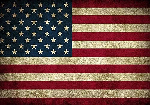 Фон с Флага на САЩ 8X6 ФУТА, Фон за Снимки с Флага на сащ, Ретро Ден на Независимостта на Съединените Щати, Деня на Ветераните,